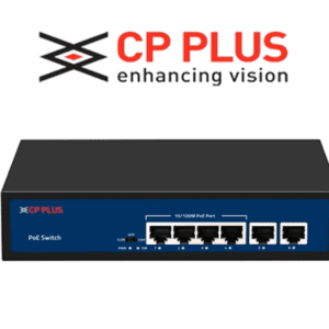CP Plus 4 Port PoE Switch with 2 x 10/100Mbps Uplink (CP-ANW-HP4H2-N65)
