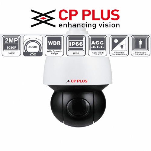 STQC | CP Plus IP 2MP 25x 100mtrs Network PTZ Camera | CP-UNP-D2521L10-DAQ