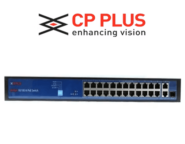 CP Plus 24 Port Giga PoE Switch (CP-ANW-GPU24F2-N30)