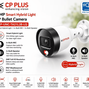STQC | CP Plus 2MP Night Color IP Bullet CCTV | Two Way | CP-UNC-TA21L3B-LQ